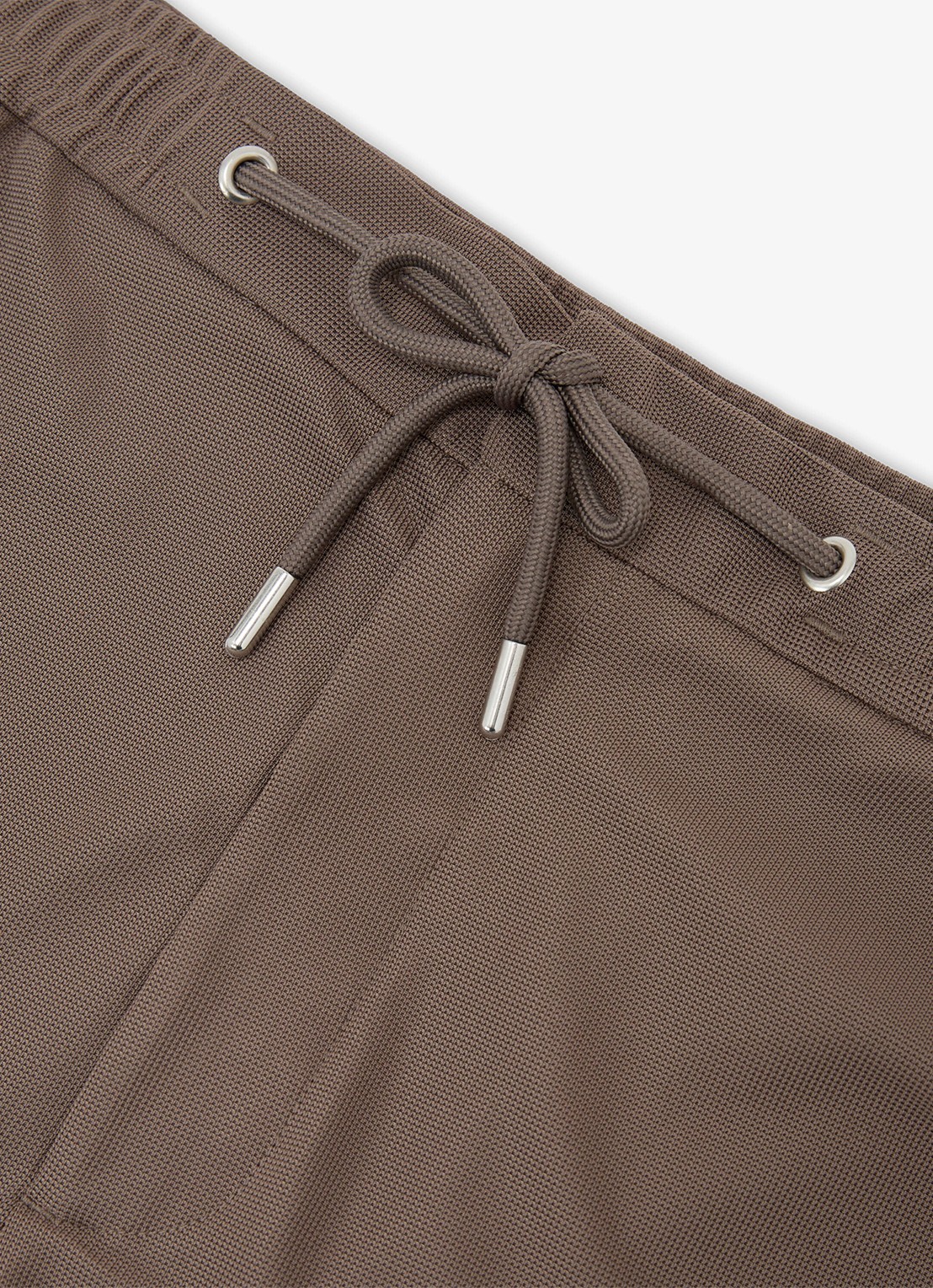 Reiss Newmark straight fit korte broek met steekzakken - detail 6 bruin