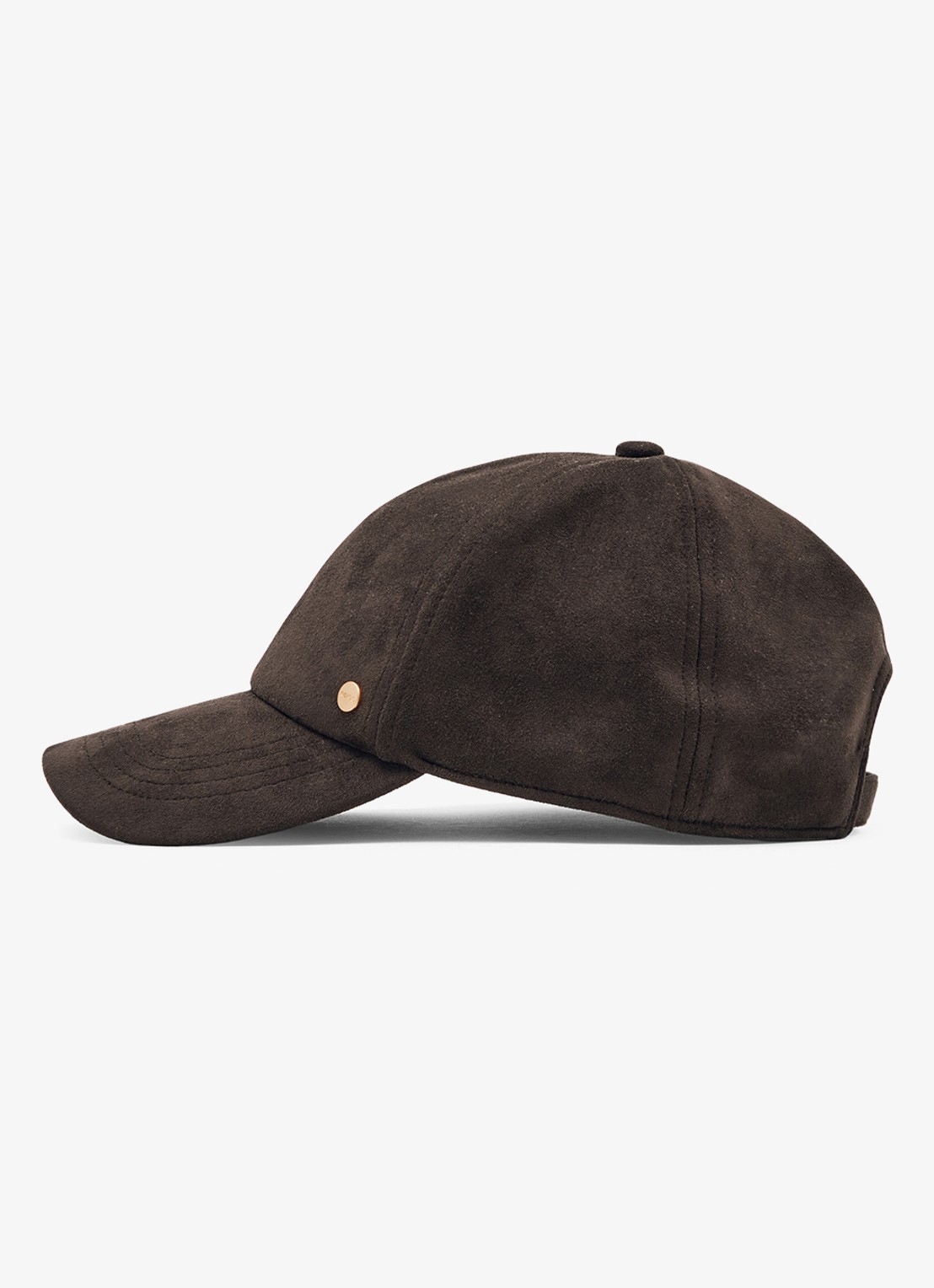 Reiss Nicky pet met logo - detail donkerbruin