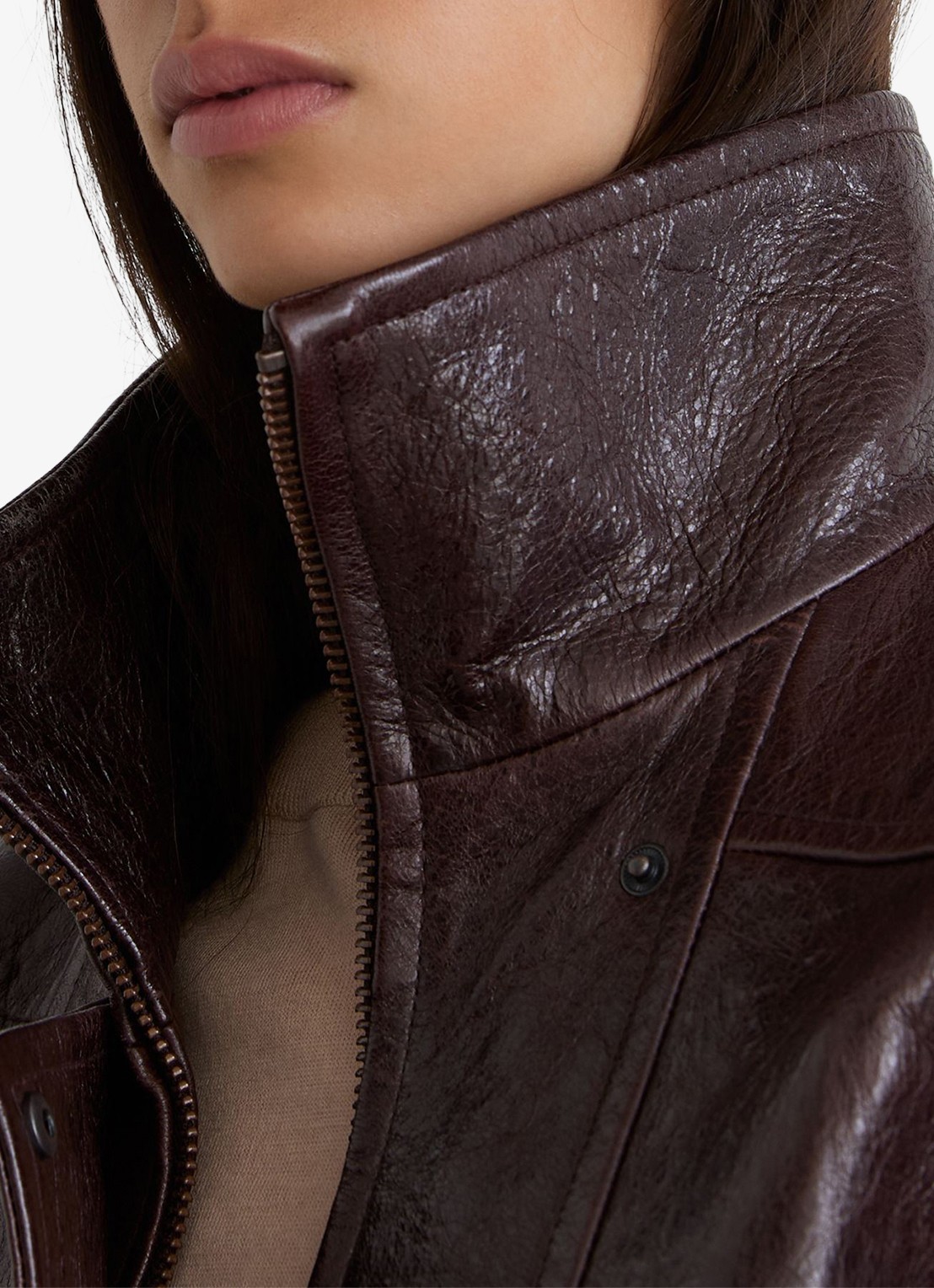 Reiss Nicky pet met logo - detail 2 taupe