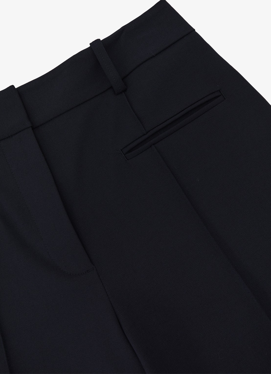 Reiss Norla high waist tapered fit pantalon met paspelzakken - detail 6 donkerblauw