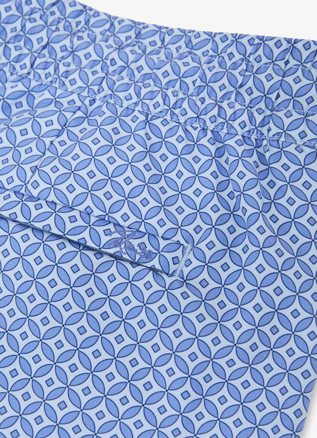 Reiss Orient zwemshort met grafische print  - detail 6 blauw