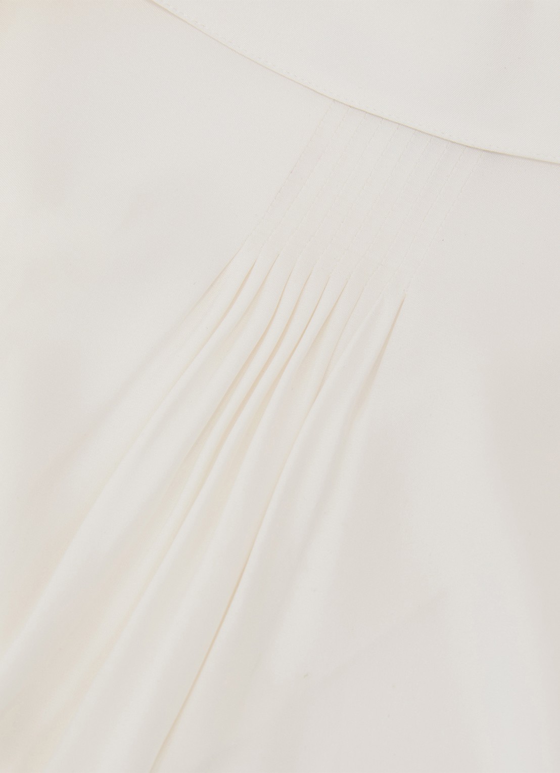 Reiss Orla tuniek in zijdeblend met kraag - detail 5 wit