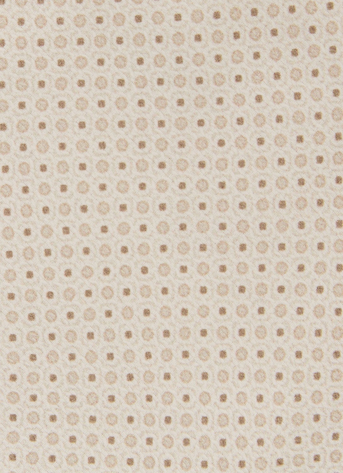 Reiss Ovale stropdas van zijde met print - detail 3 gebroken wit