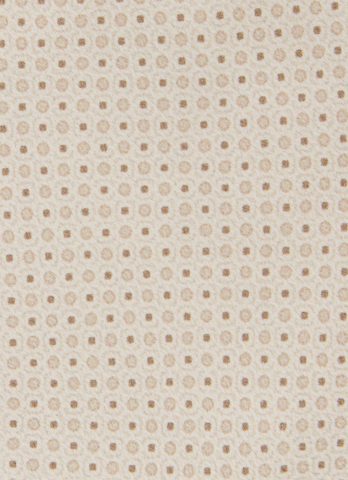 Reiss Ovale stropdas van zijde met print - detail 4 gebroken wit