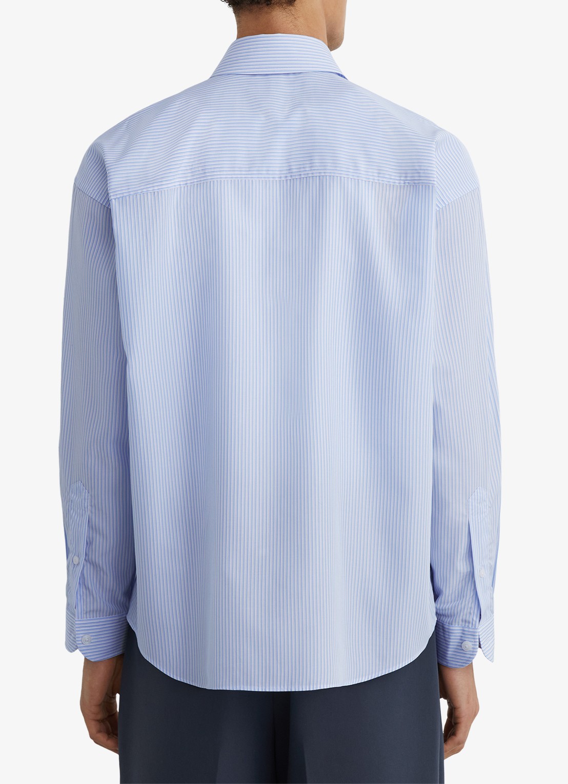 Reiss Ovante overshirt van lyocell - achterkant 4 lichtblauw