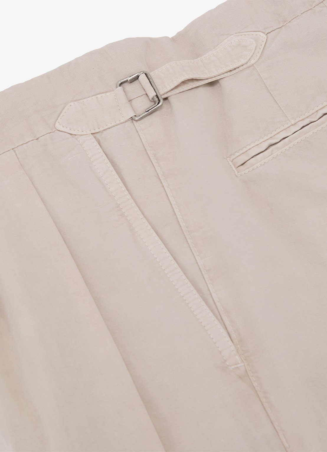 Reiss Pablo tapered fit pantalon in linnenblend - detail 3 stone / beige