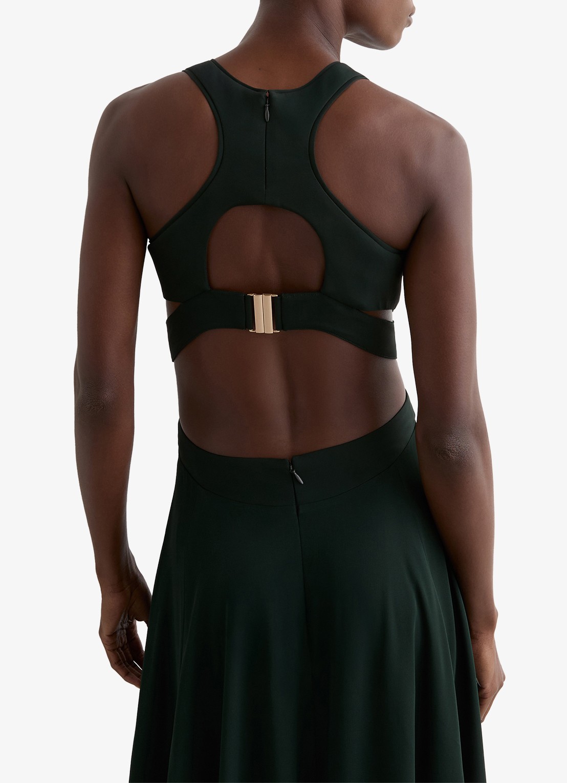 Reiss Paloma maxi jurk met cut out detail  - detail 4 groen