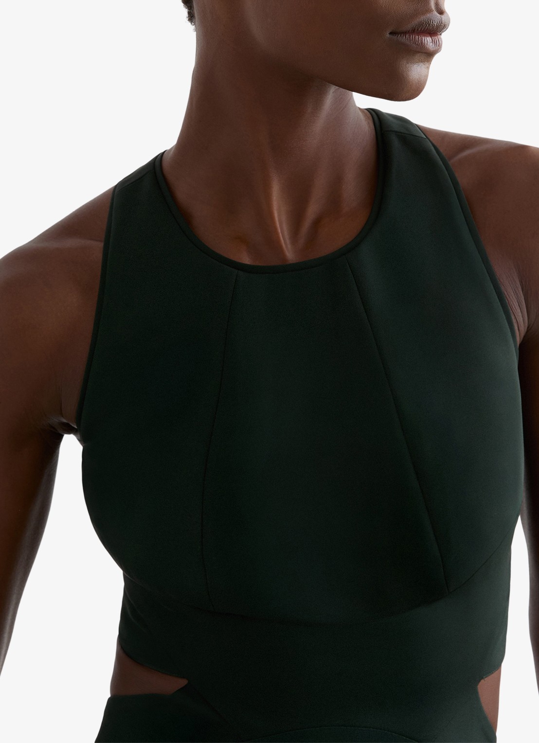 Reiss Paloma maxi jurk met cut out detail  - detail 5 groen