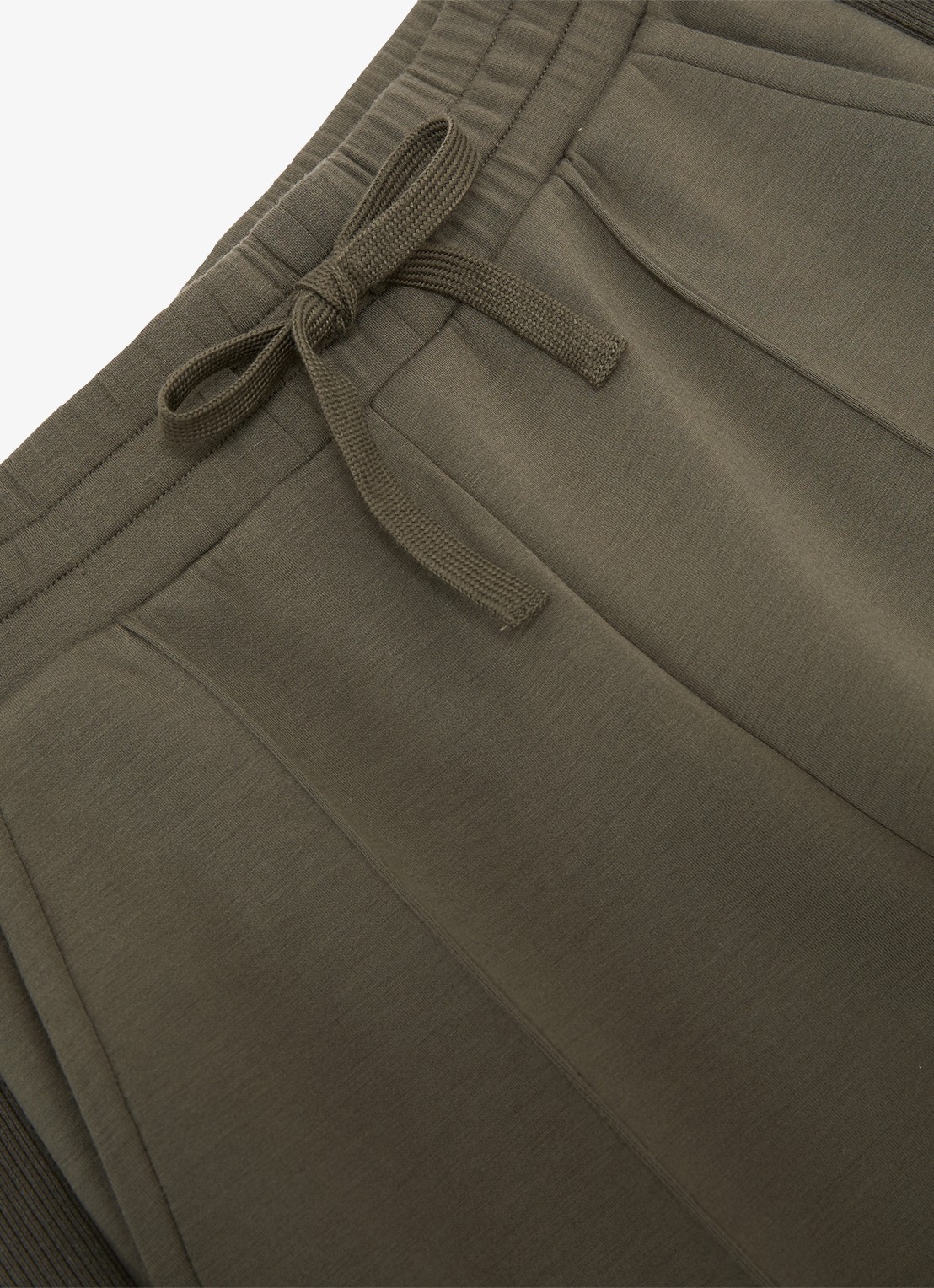 Reiss Petite Bella high waist wide fit joggingbroek met steekzakken - detail 6 khaki