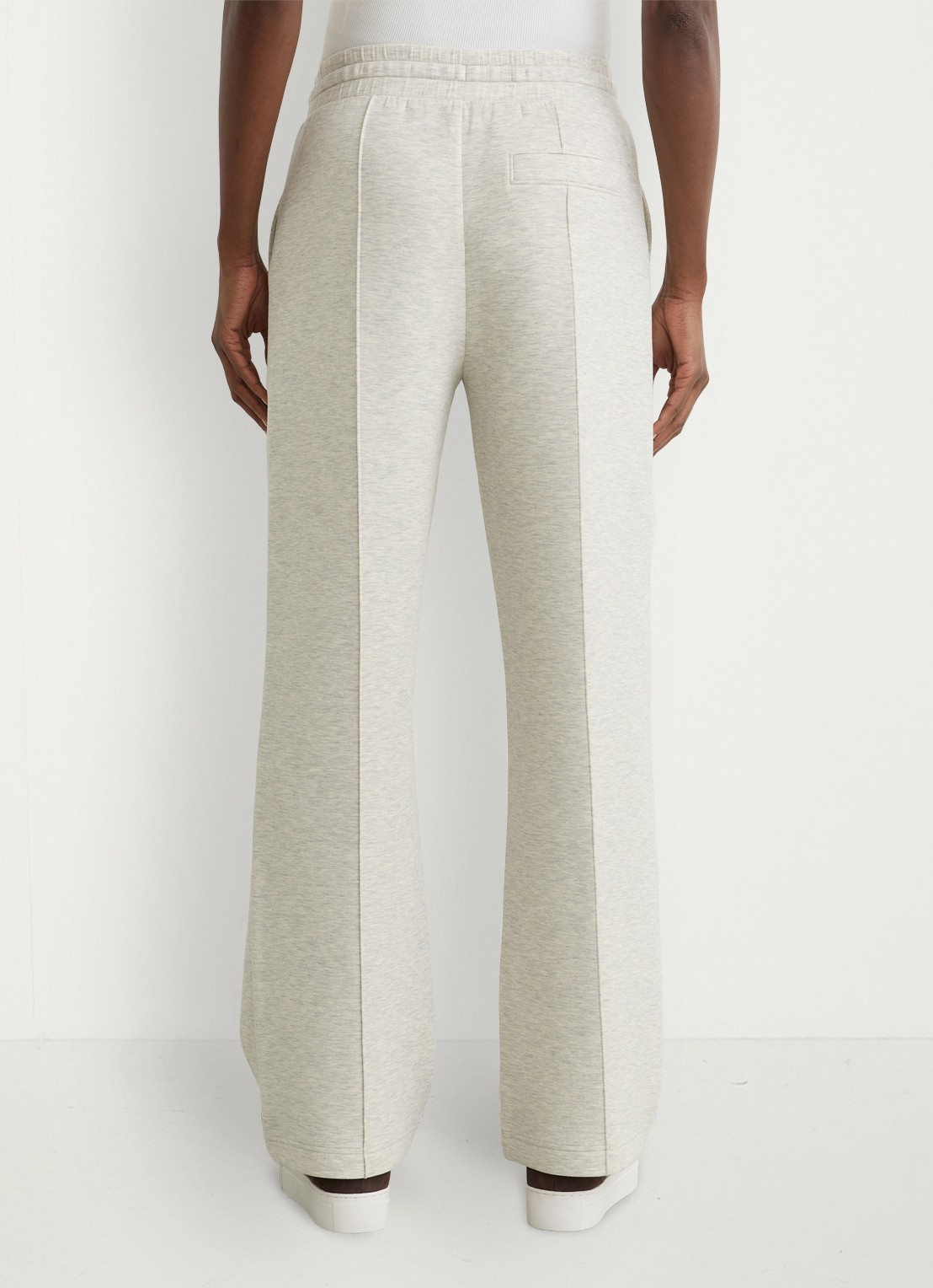 Reiss Petite high waist wide fit joggingbroek met trekkoord - achterkant grijs