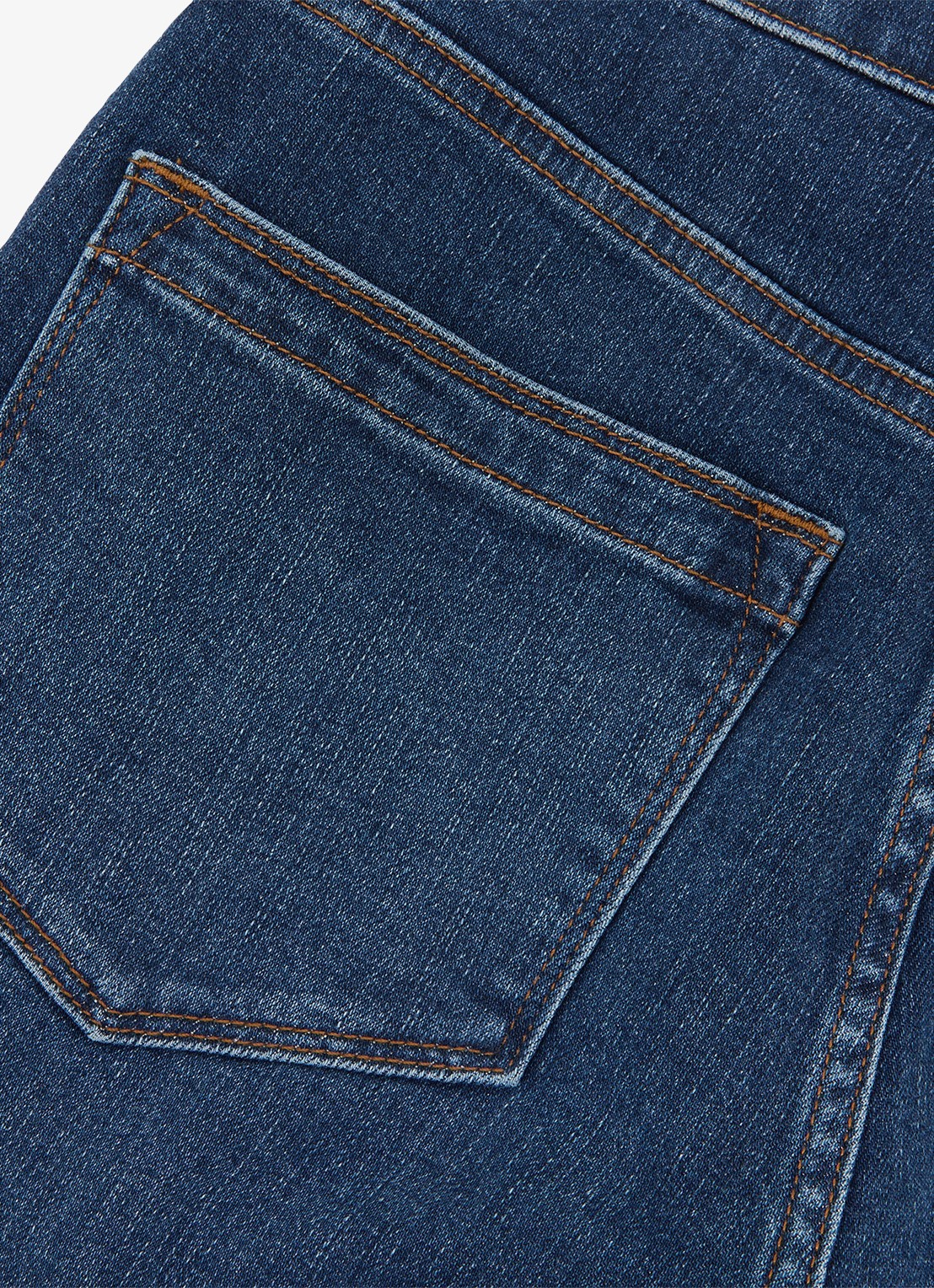 Reiss Petite Isabel high waist skinny fit jeans met medium wassing - detail 4 indigo