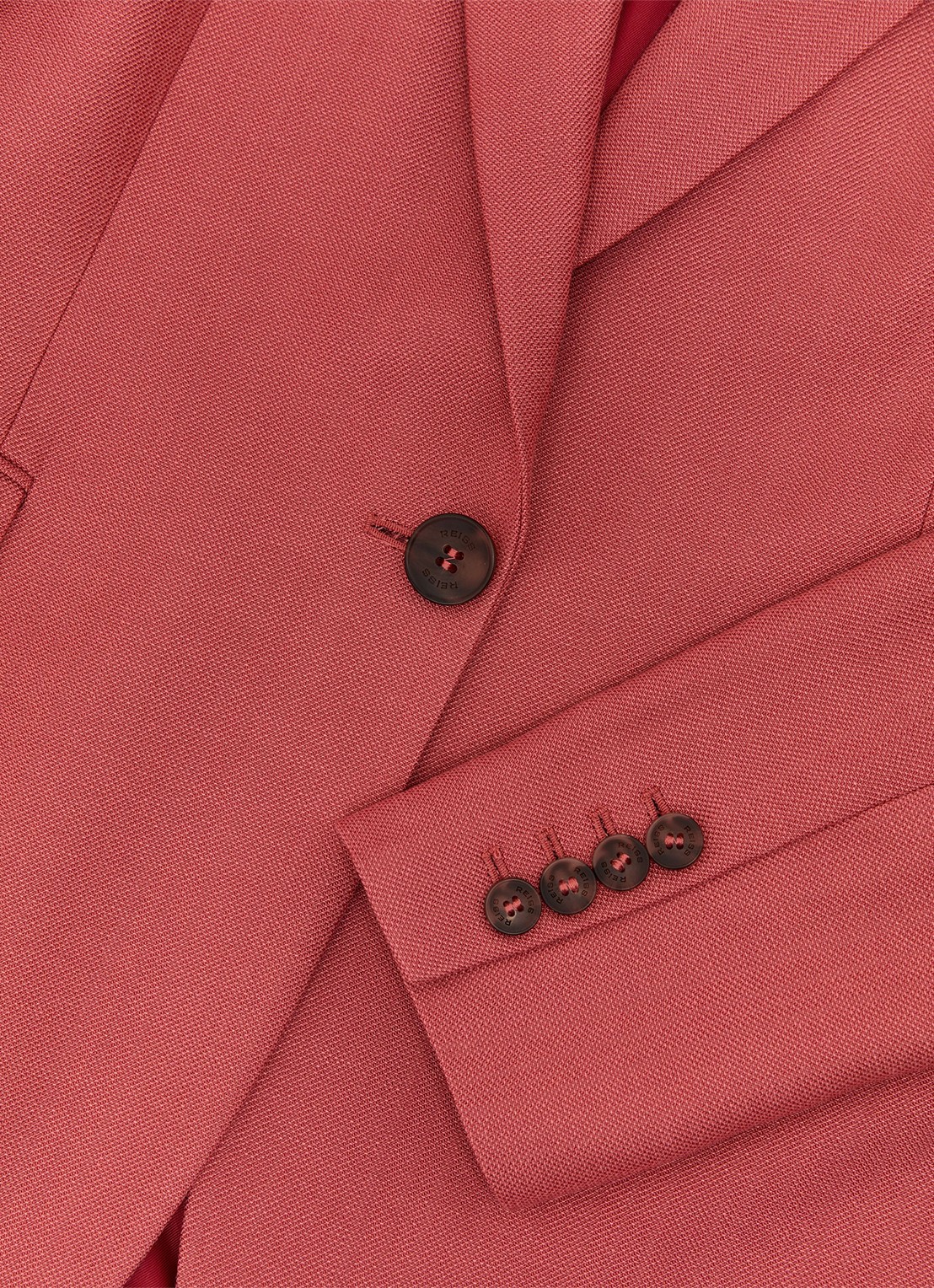 Reiss Petite Jules blazer met klepzakken - detail 3 donkerrood