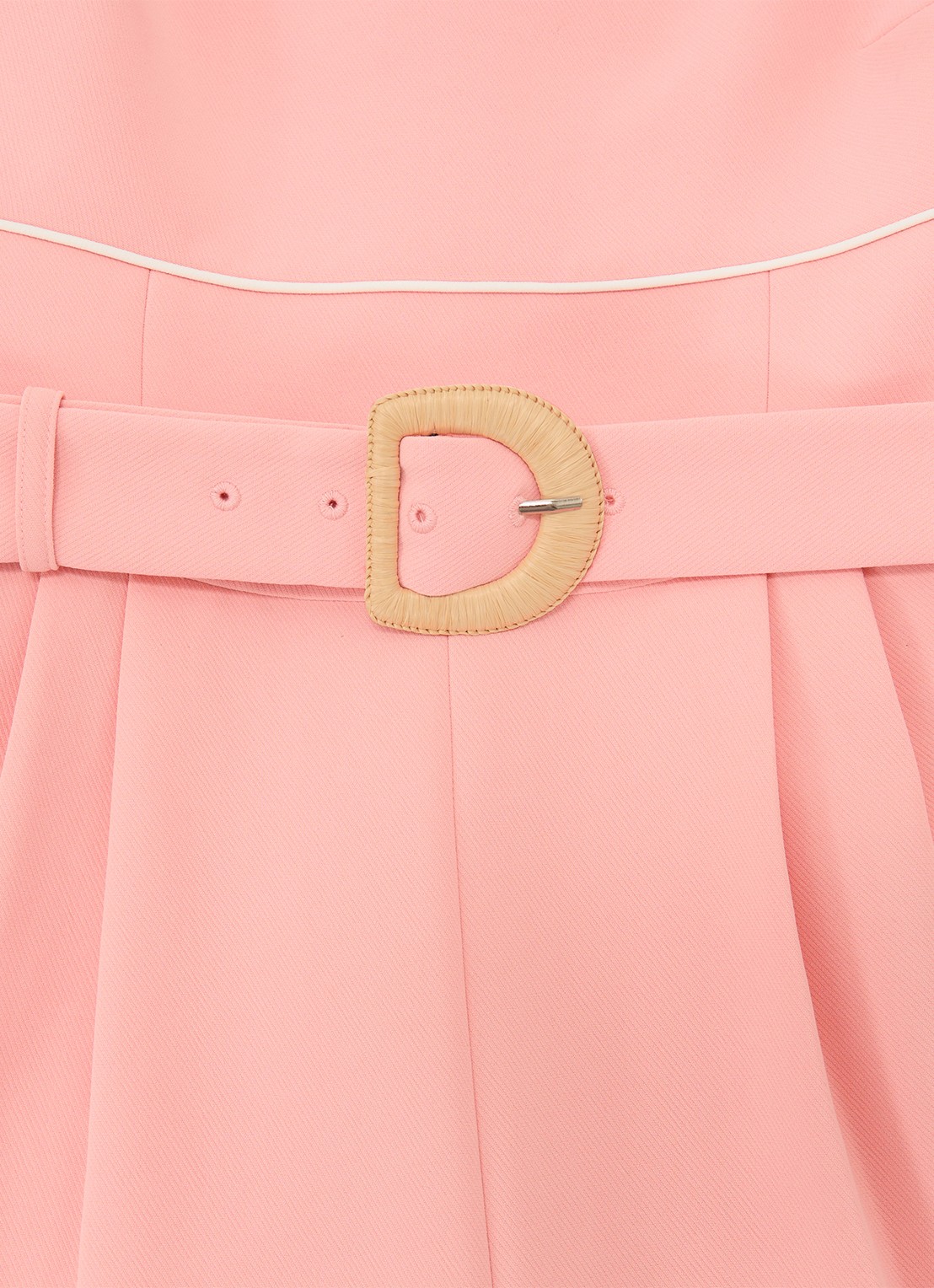 Reiss Petite wide fit jumpsuit met ceintuur - detail 5 oudroze