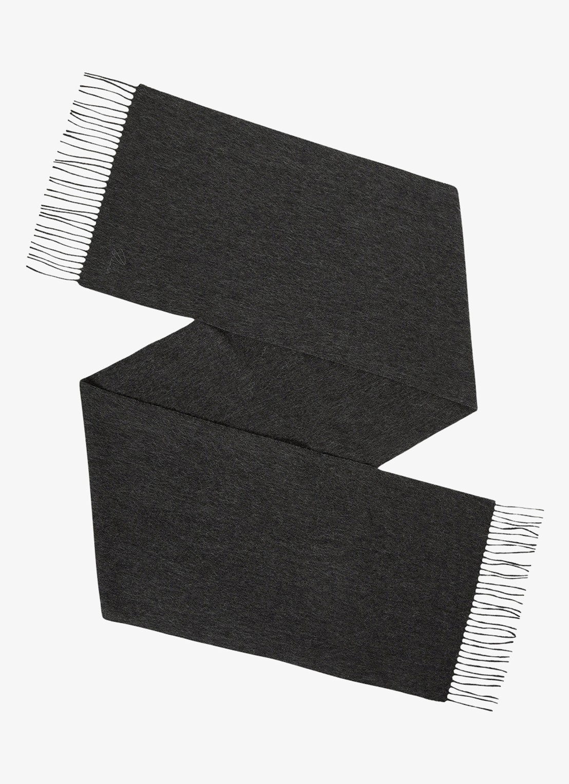 Reiss Picton sjaal in kasjmierblend 180 x 31 cm - voorkant 3 bordeauxrood
