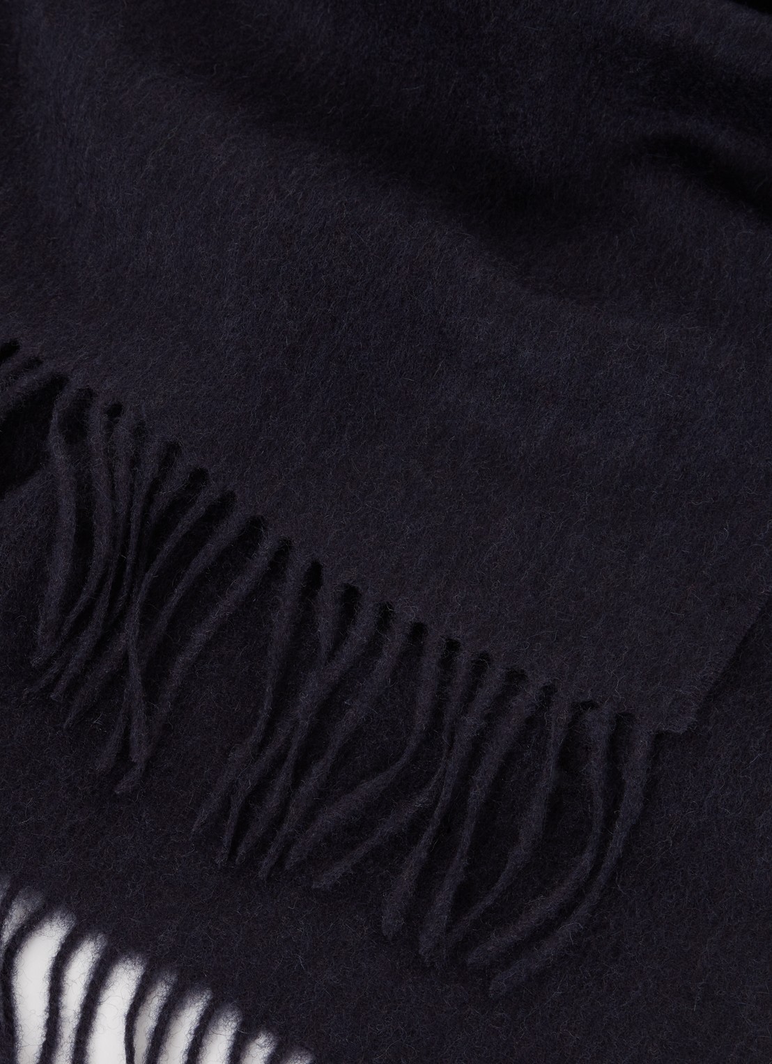 Reiss Picton sjaal in kasjmierblend 185 x 45 cm - detail 3 donkerblauw