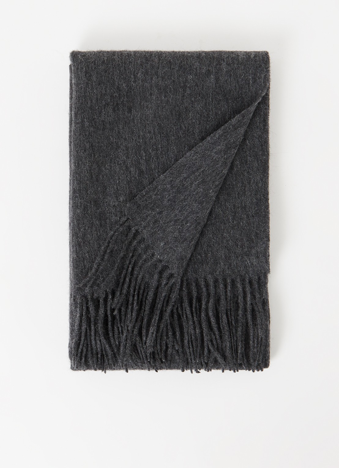 Reiss Picton sjaal in kasjmierblend 185 x 45 cm - voorkant 2 steenrood
