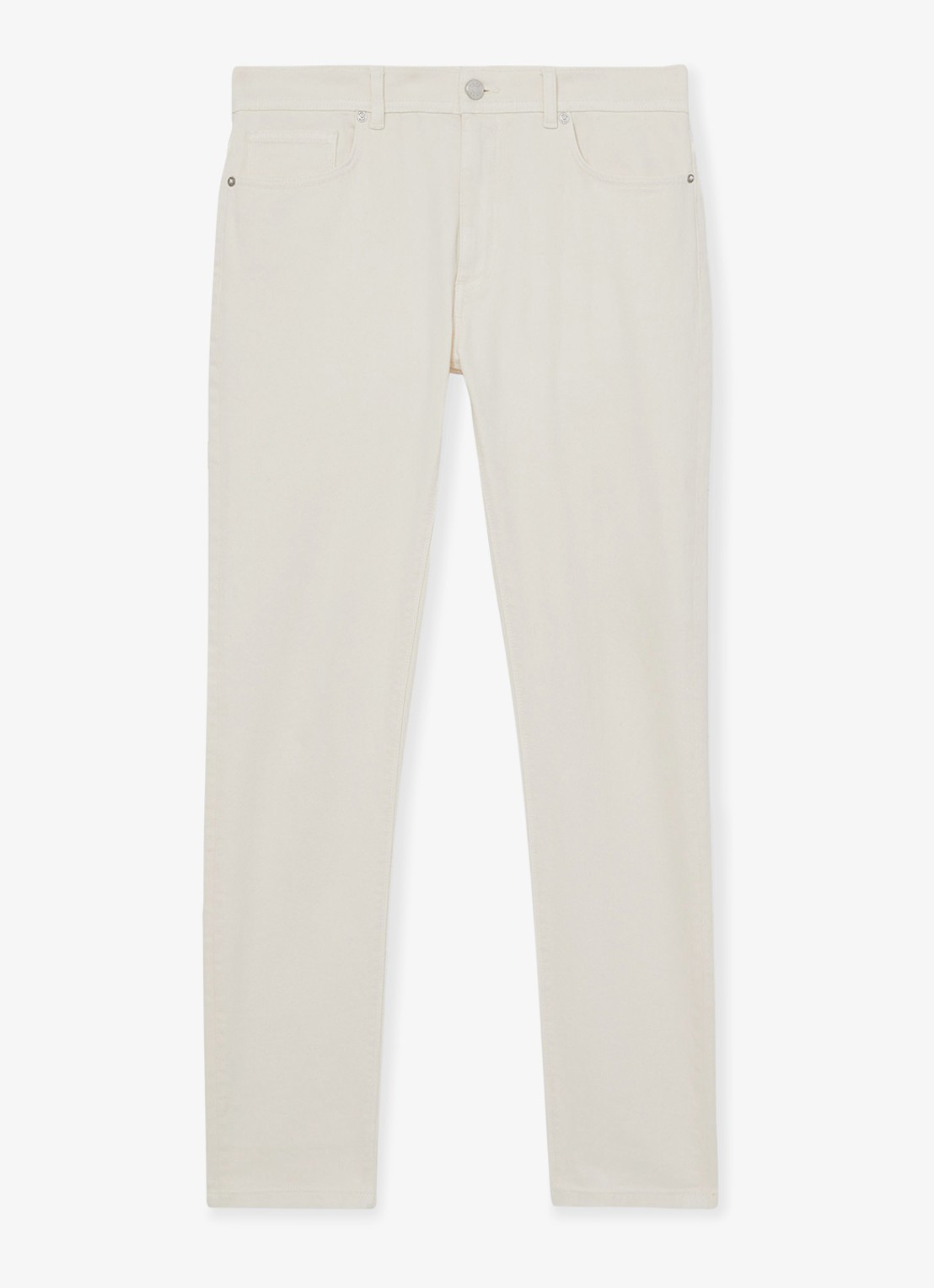 Reiss Picton slim fit jeans met stretch - voorkant 5 wit