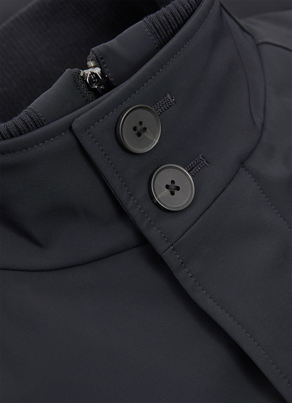 Reiss Player gewatteerde parka met klepzakken - detail 5 donkerblauw