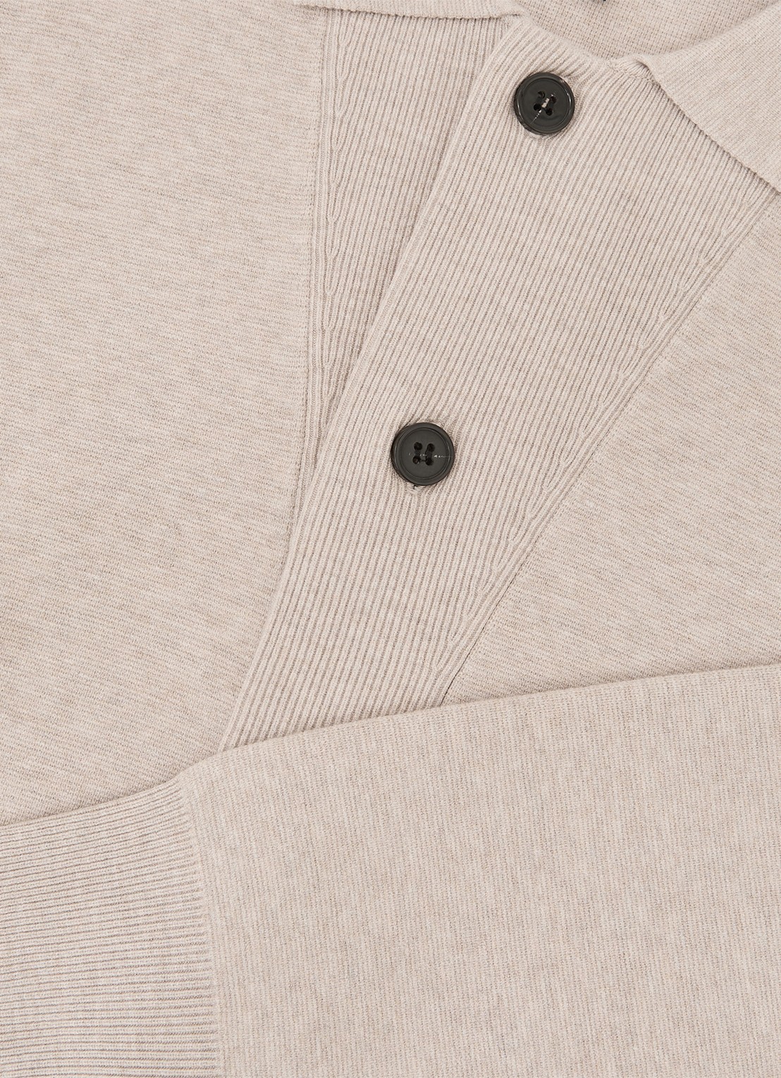Reiss Plaza fijngebreid vest met opgestikte zakken  - detail 4 beige