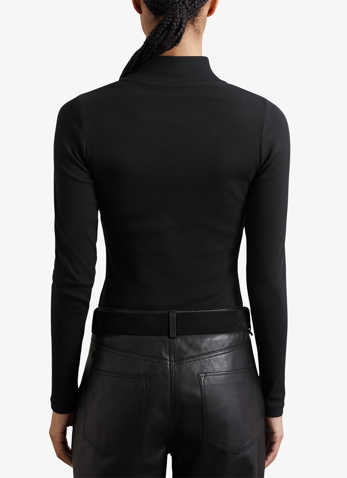 Reiss Polly longsleeve met stretch - achterkant zwart