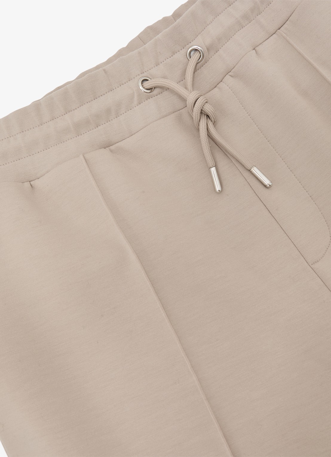Reiss Premier Premium tapered fit joggingsbroek met steekzakken - detail 4 beige