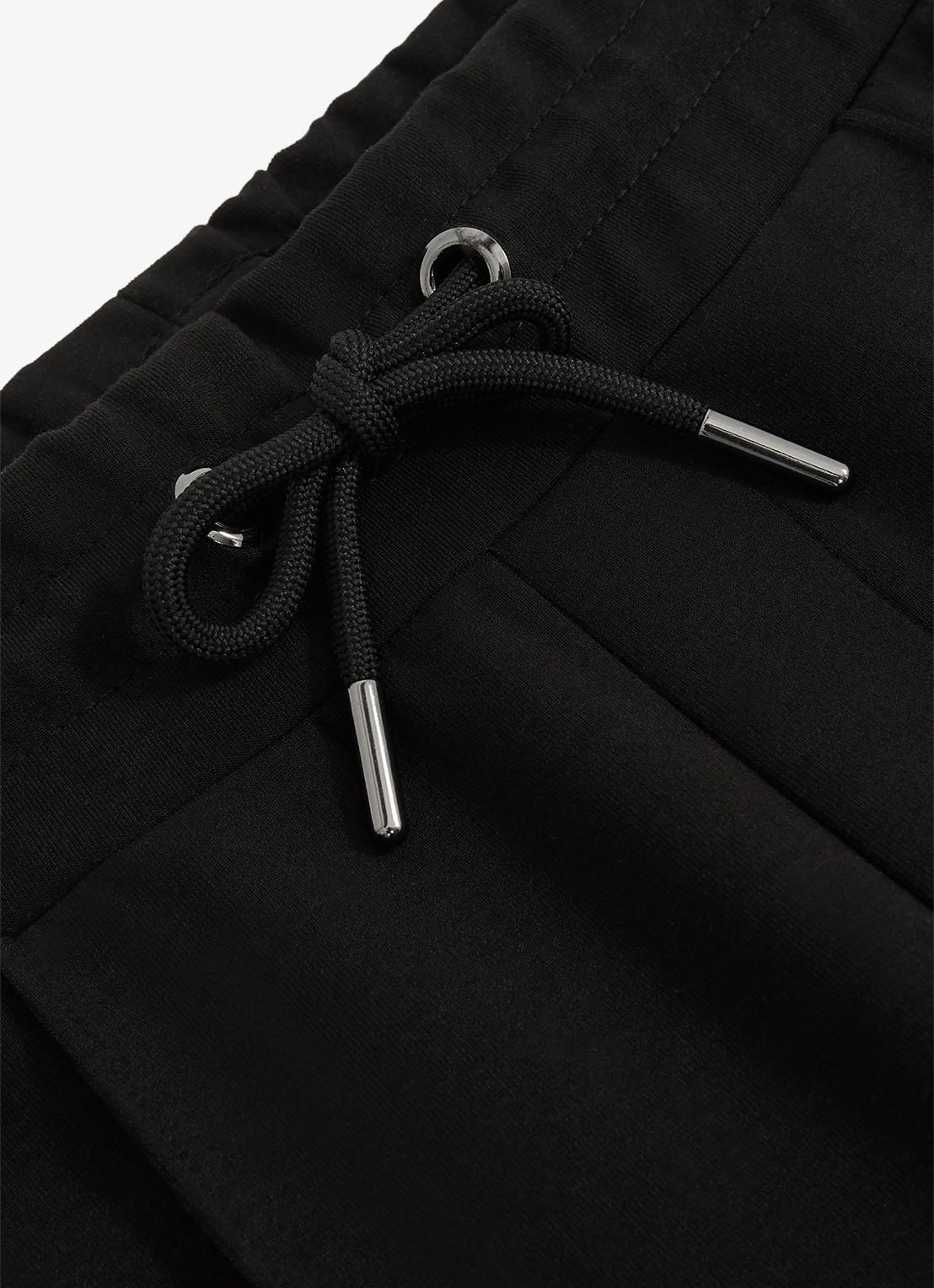 Reiss Premier tapered fit joggingbroek met trekkoord - detail 5 black / zwart