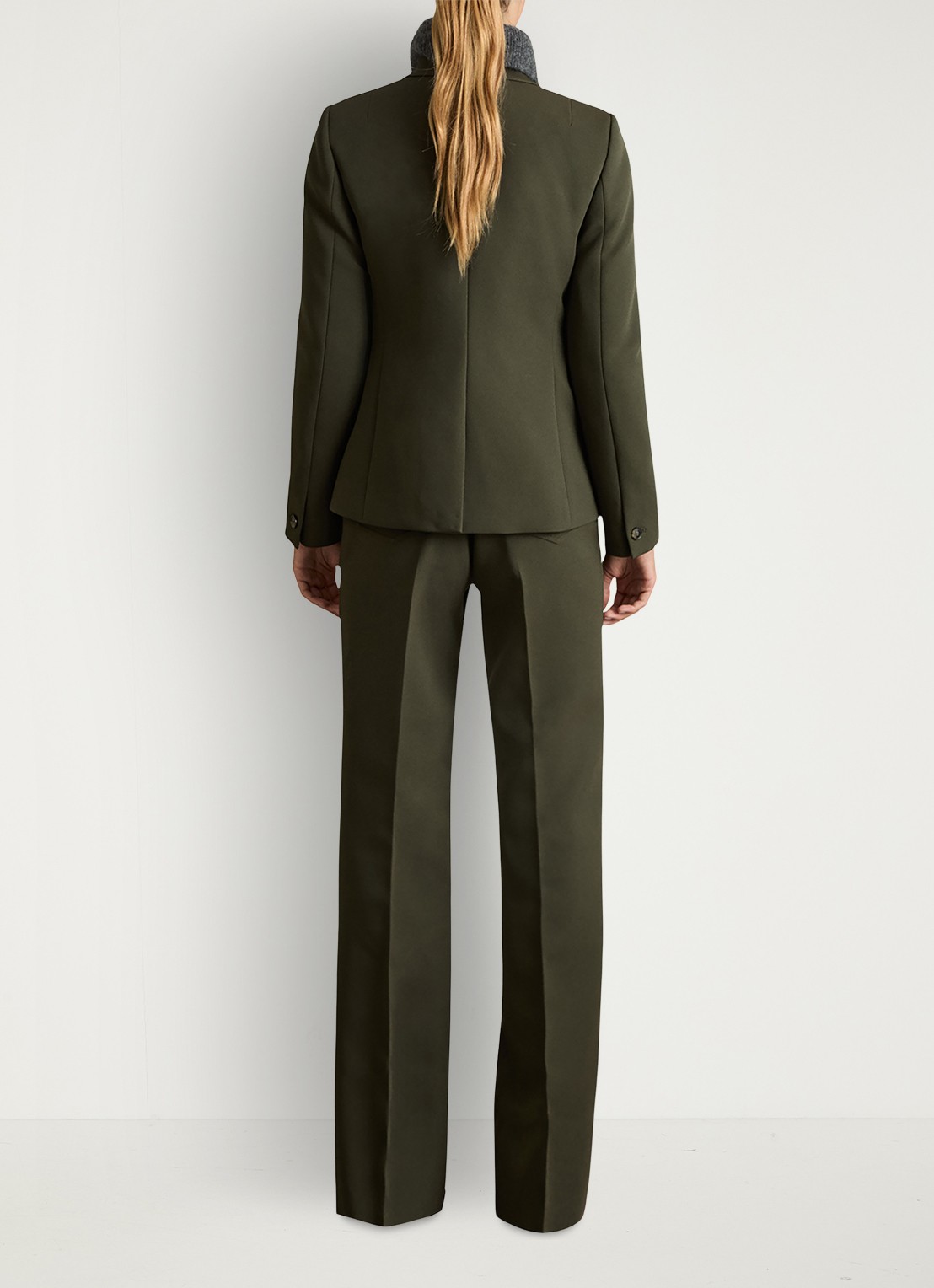 Reiss Priya double-breasted blazer met klepzakken - achterkant 3 bronsgroen