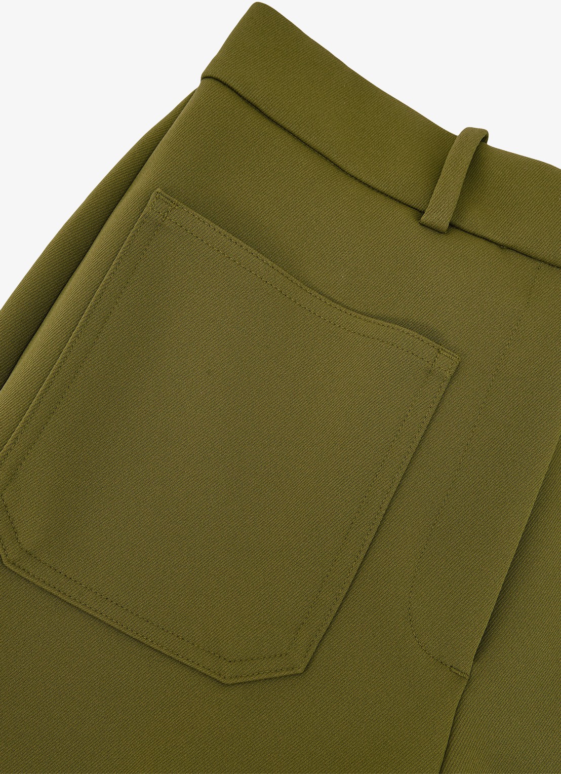 Reiss Priya high waist flared pantalon met steekzakken - detail 4 groen