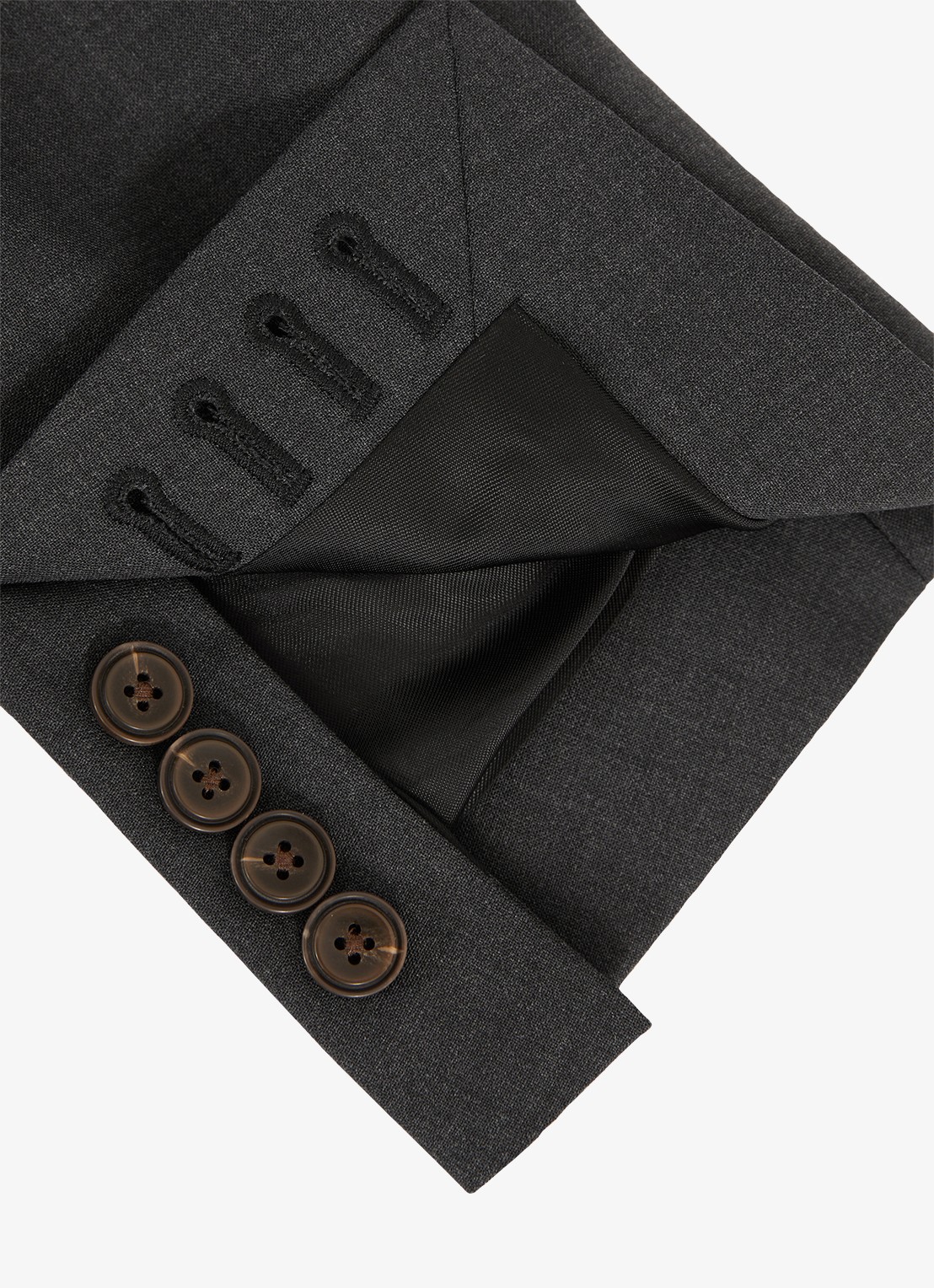 Reiss Promise slim fit colbert in wolblend - detail 4 grijs