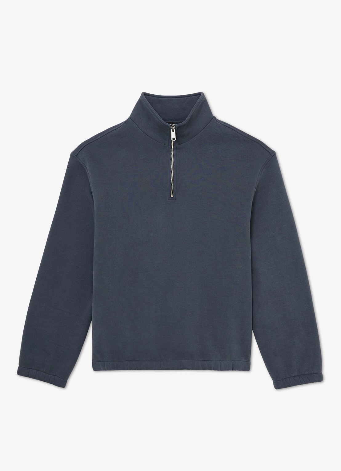 Reiss Quinn sweater met halve rits - voorkant 5 donkerblauw