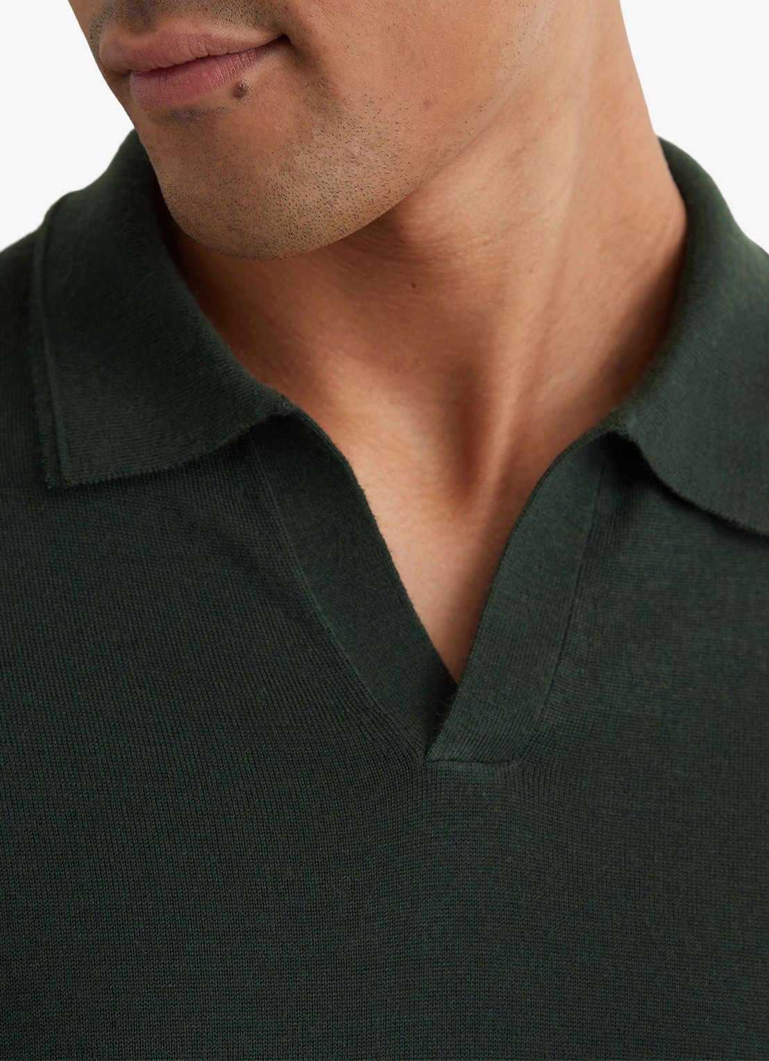 Reiss Regular fit polo met gemêleerd dessin - detail 5 dark green / groen