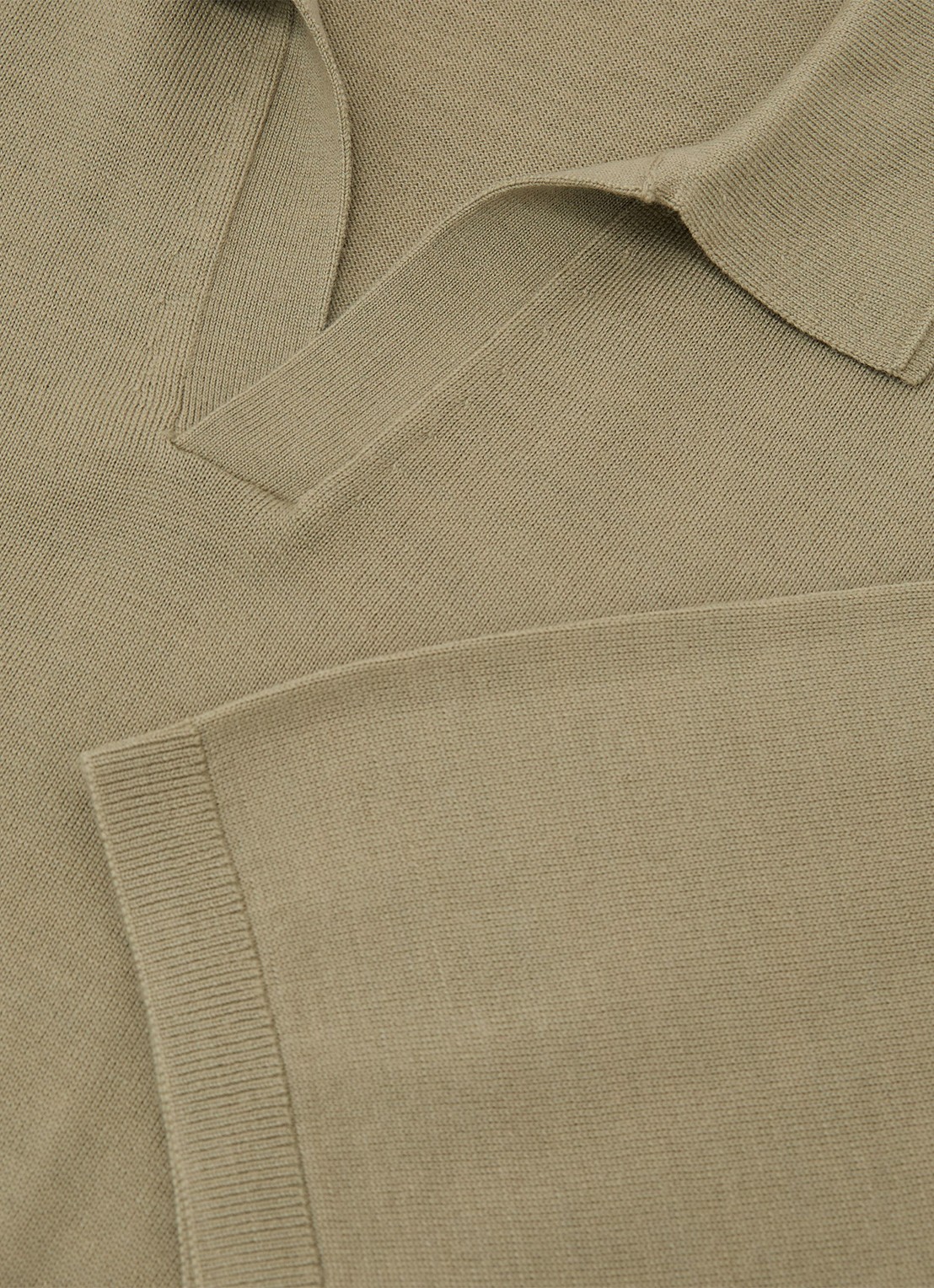 Reiss Regular fit polo met gemêleerd dessin - detail 4 soft olive green / groen