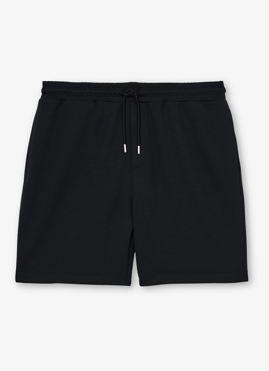 Reiss Reid straight fit korte broek met steekzakken - voorkant 2 donkerblauw