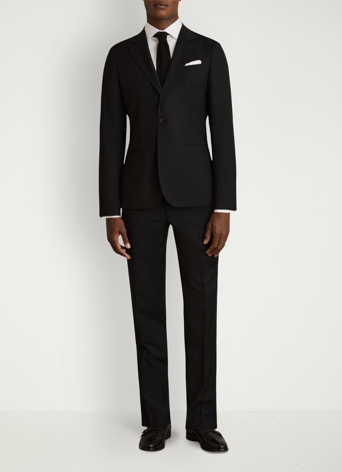 Reiss Remote slim fit overhemd met cut-away kraag - voorkant 3 wit