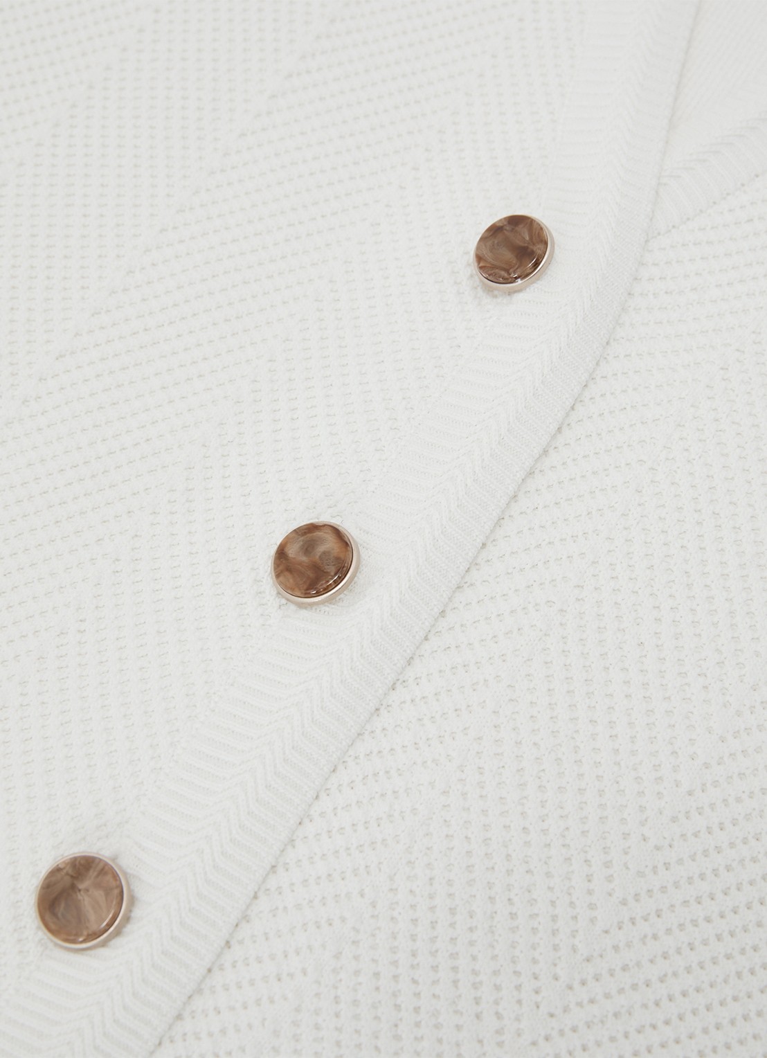 Reiss Ria gilet met structuur - detail 4 wit