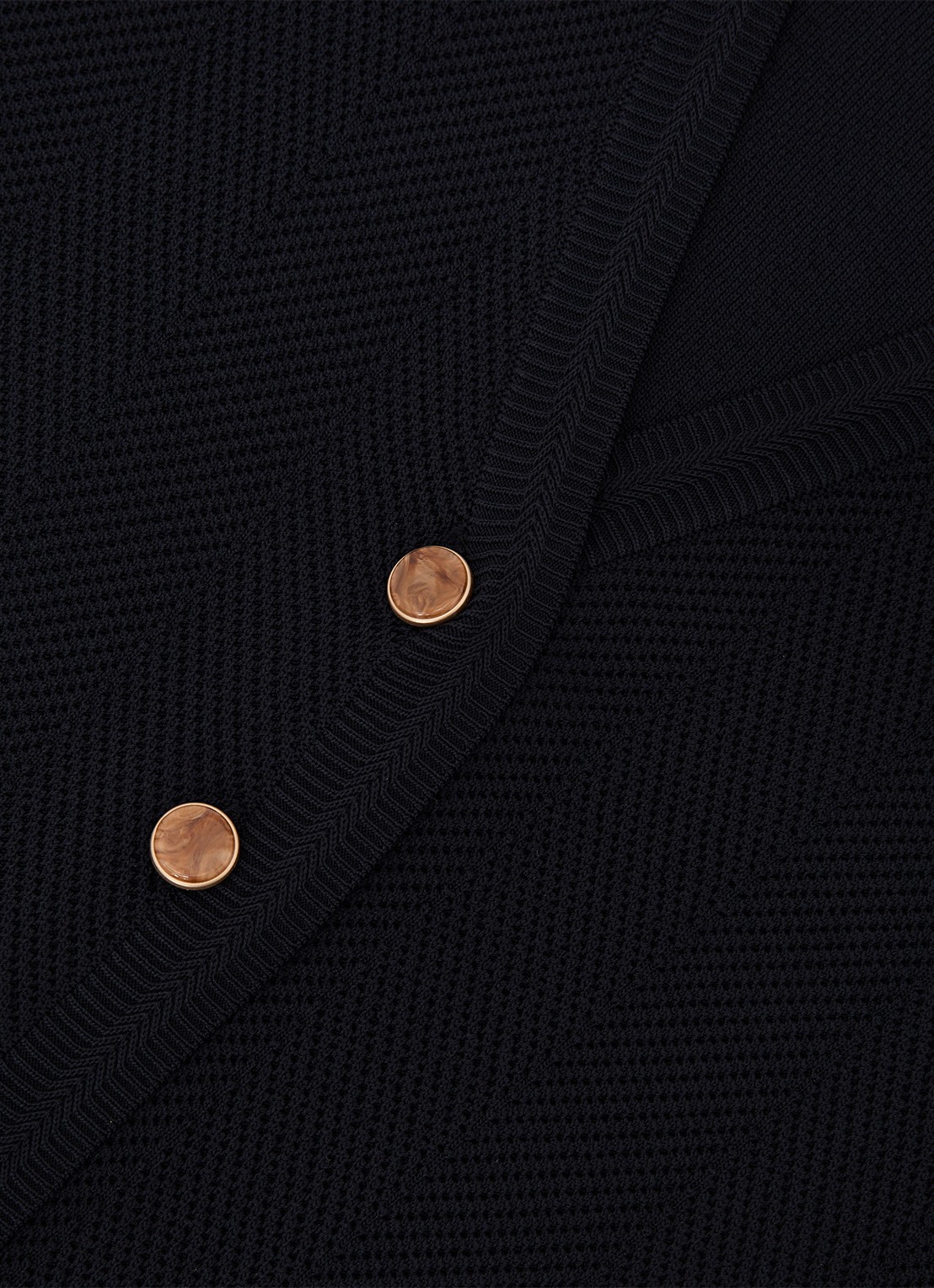 Reiss Ria gilet met structuur - detail 5 donkerblauw