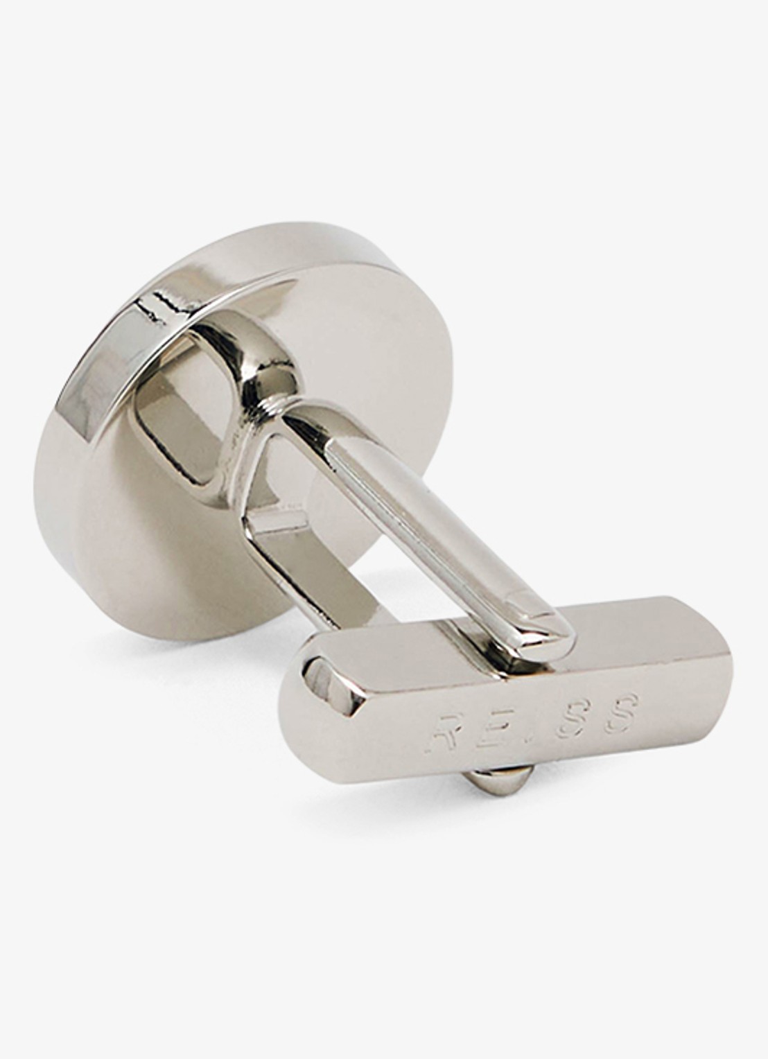 Reiss Ripley manchetknopen met logo - detail 4 zilver