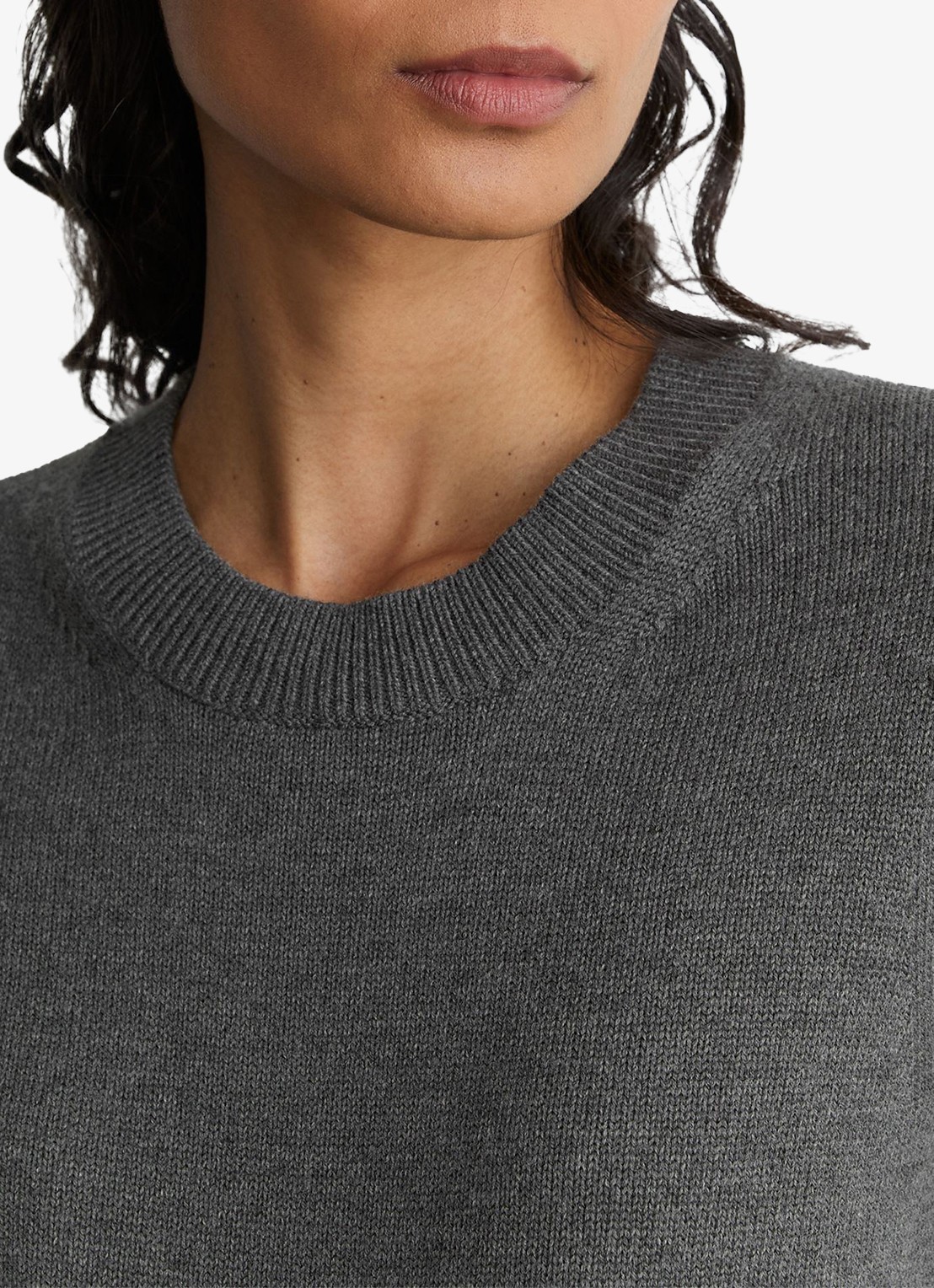 Reiss Rita fijngebreide trui met stretch - detail 5 grijs