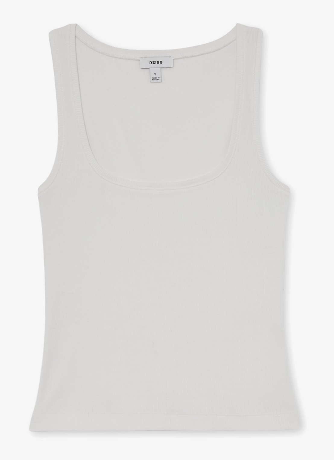 Reiss Riva tanktop met stretch - voorkant 5 wit
