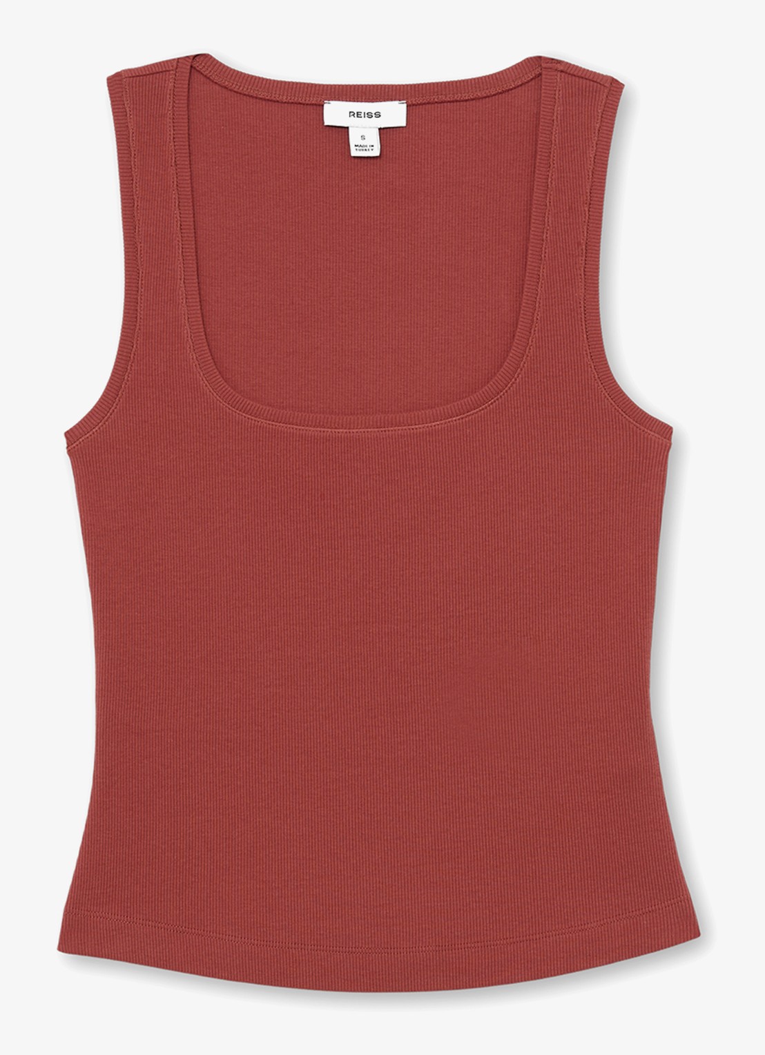 Reiss Riva tanktop met stretch - voorkant 2 rood