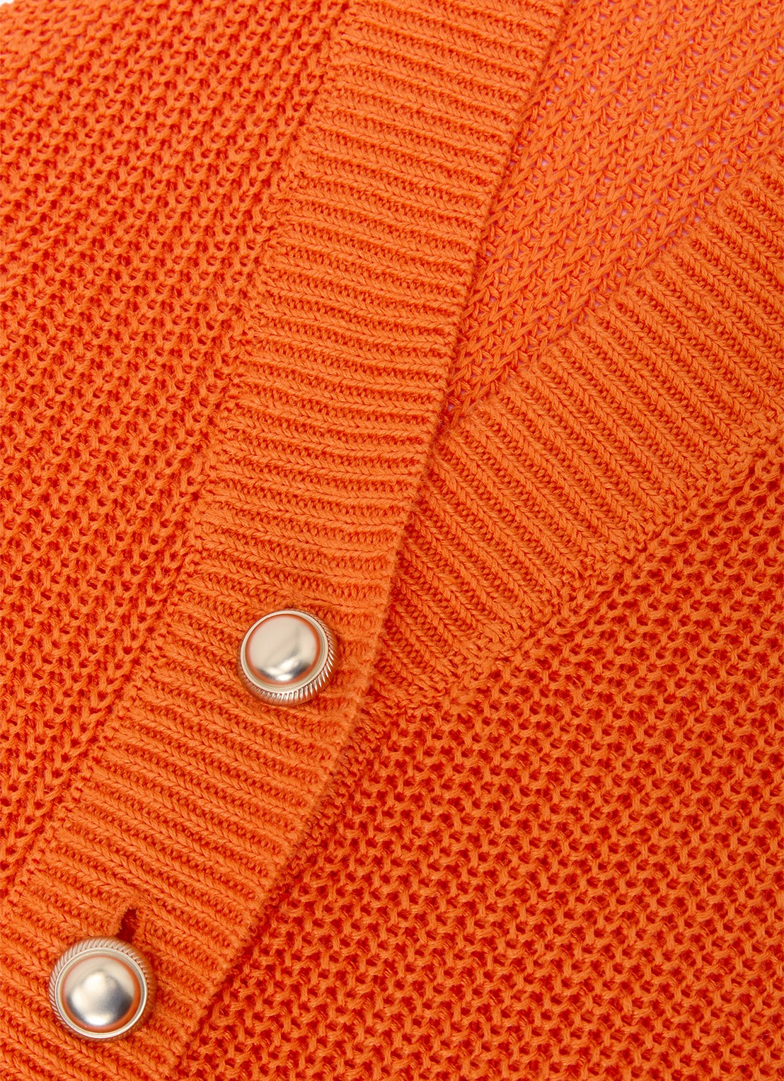 Reiss Robin grofgebreid gilet van linnen - detail 4 orange