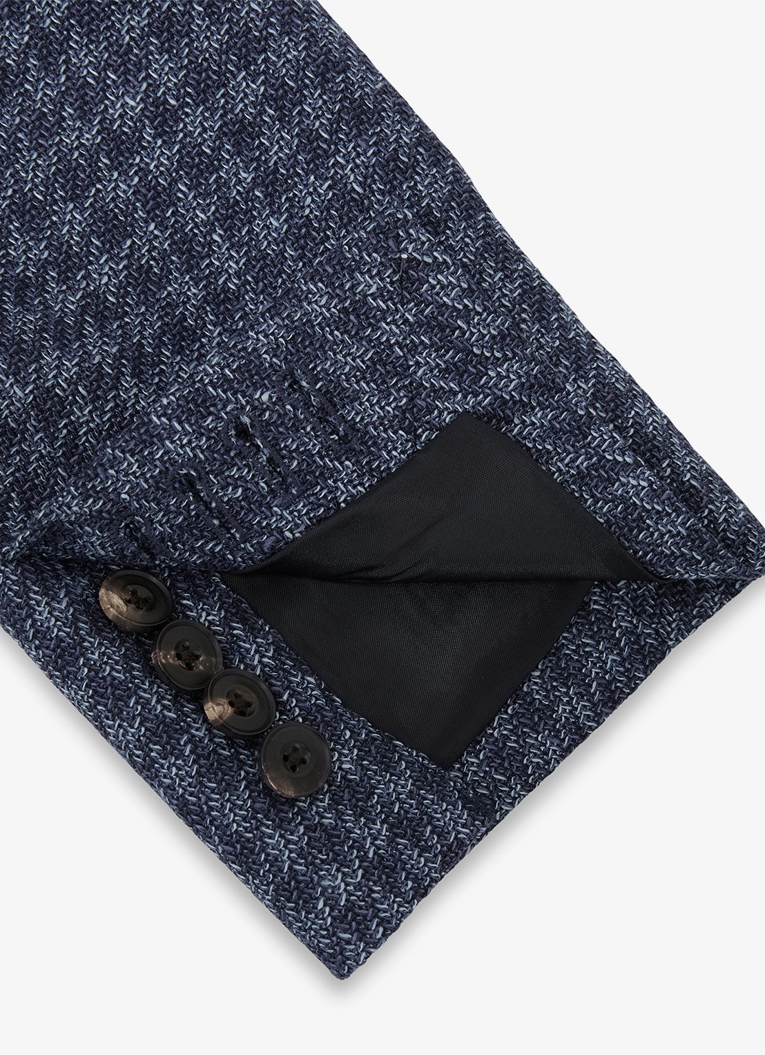 Reiss Romana regular fit colbert in wolblend - detail 5 navy / blauw