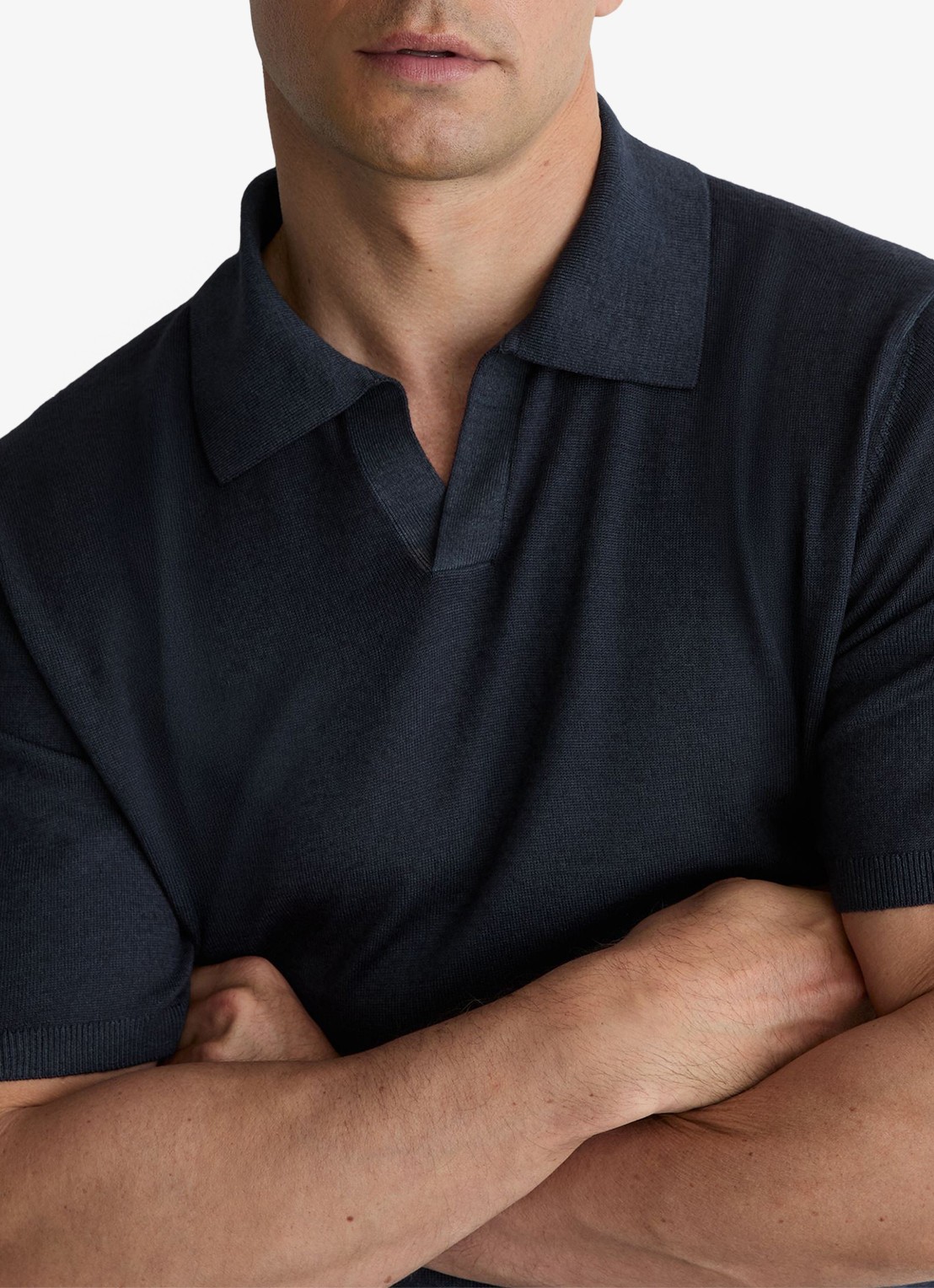 Reiss Rook regular fit polo met structuur - detail 5 navy / blauw