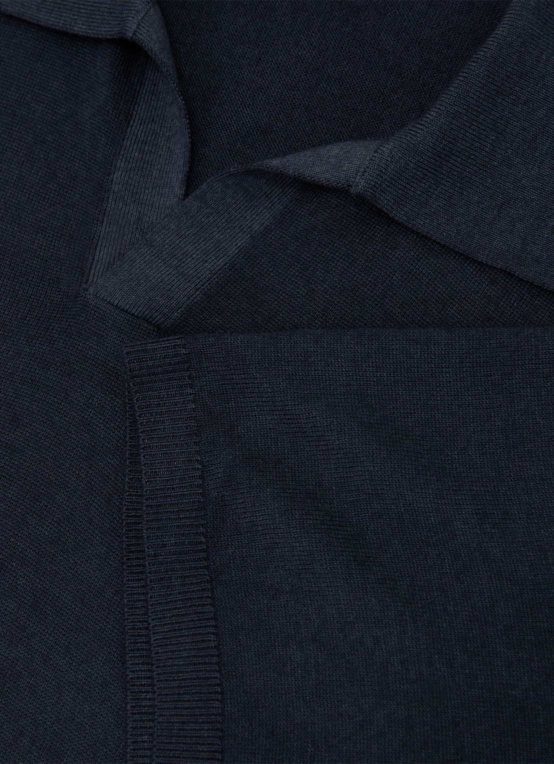 Reiss Rook regular fit polo met structuur - detail 4 navy / blauw