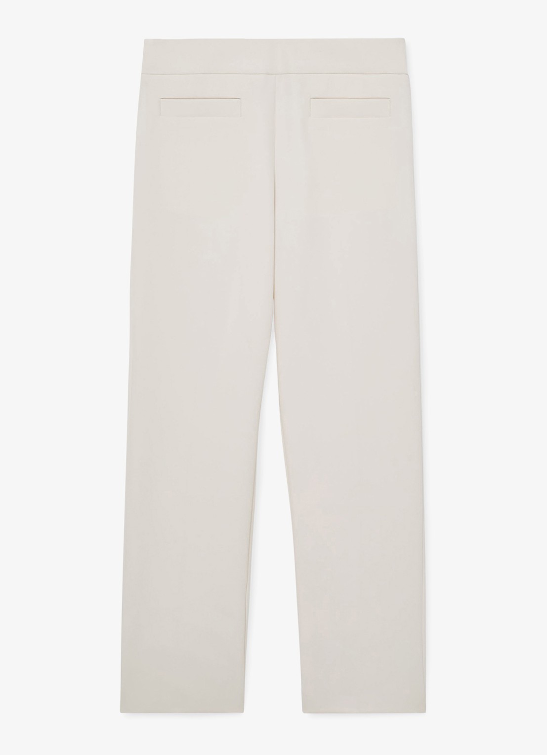 Reiss Rosemary high waist straight fit pantalon - voorkant 2 creme