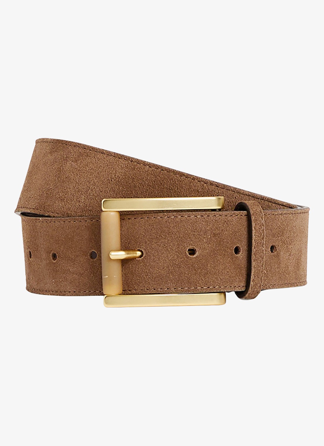 Reiss Rosie riem van suède - voorkant 3 bruin