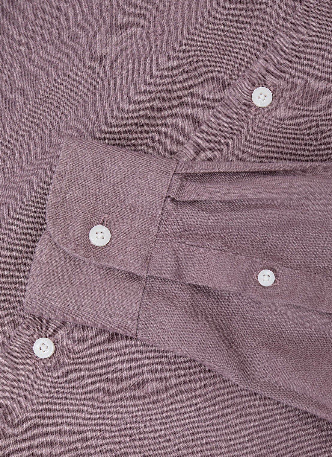 Reiss Ruban regular fit overhemd van linnen - detail 4 paars