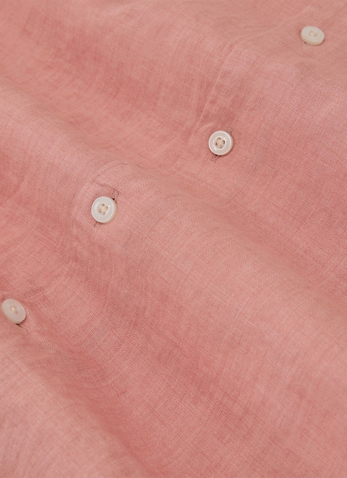 Reiss Ruban regular fit overhemd van linnen - detail 4 oudroze
