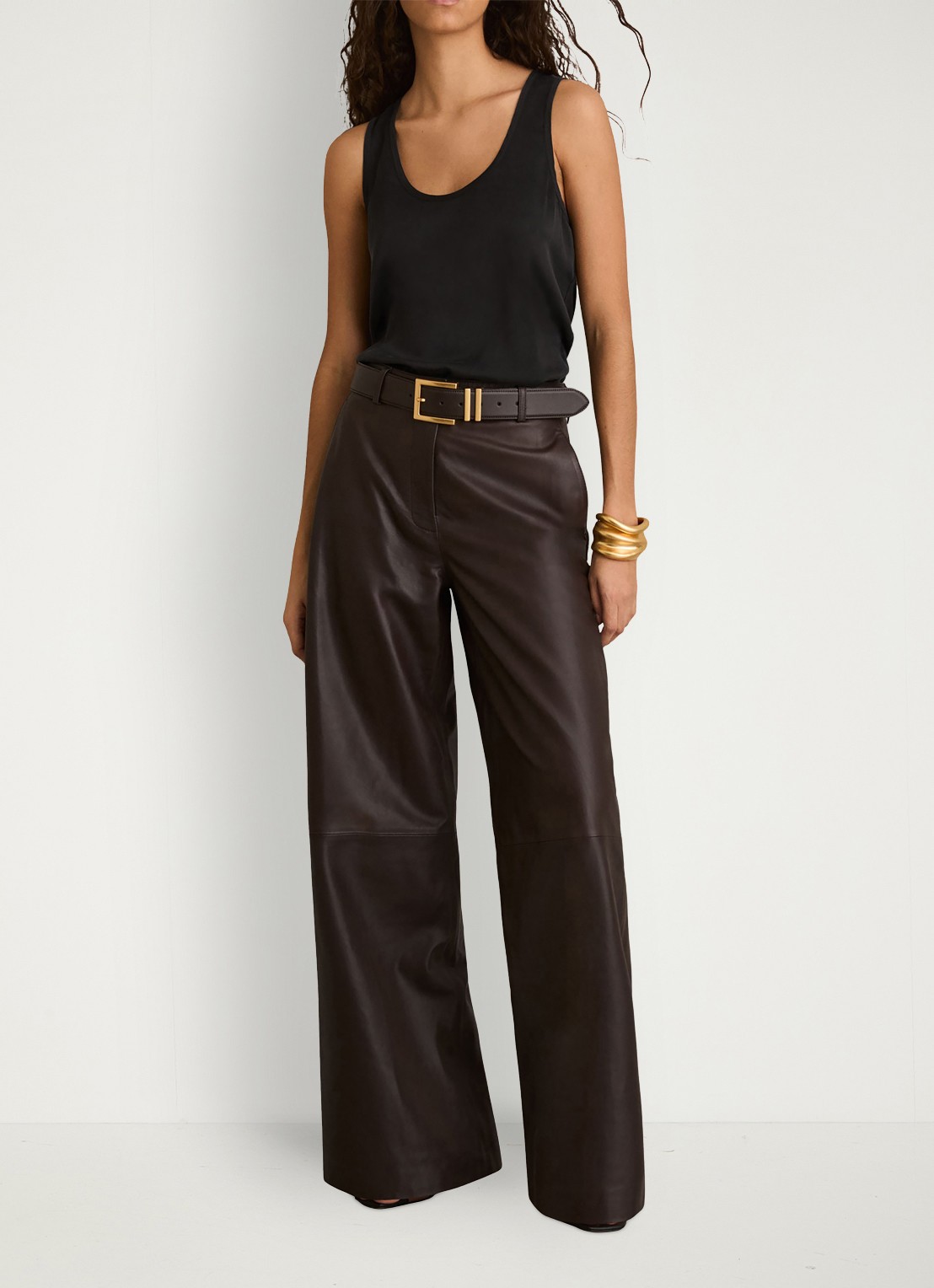 Reiss Ruby top van zijde - voorkant 5 zwart