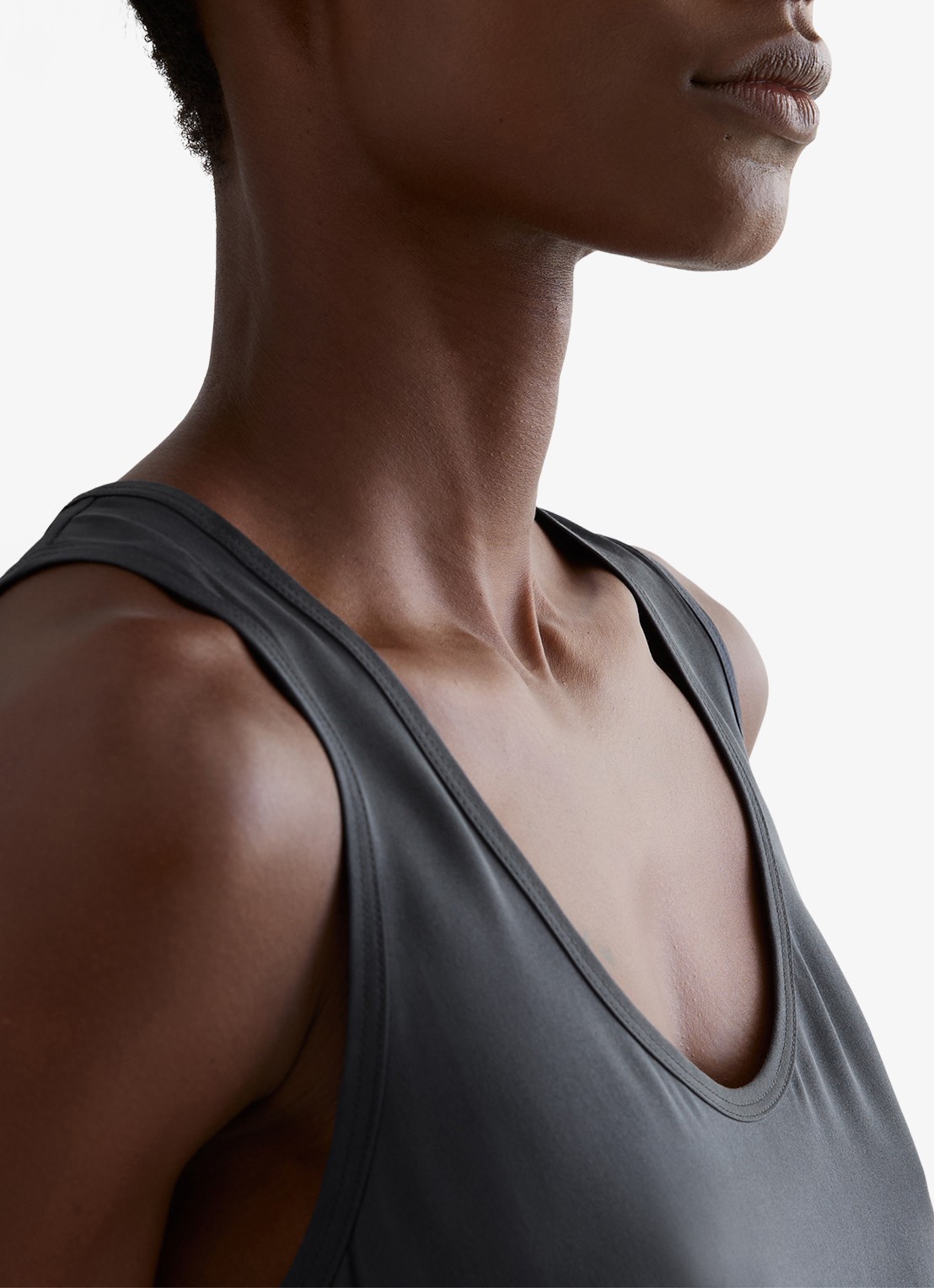 Reiss Ruby top van zijde - detail 2 blauw